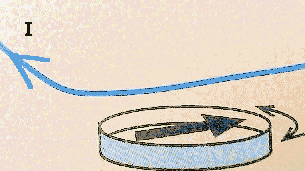 he wire aligns with the needle